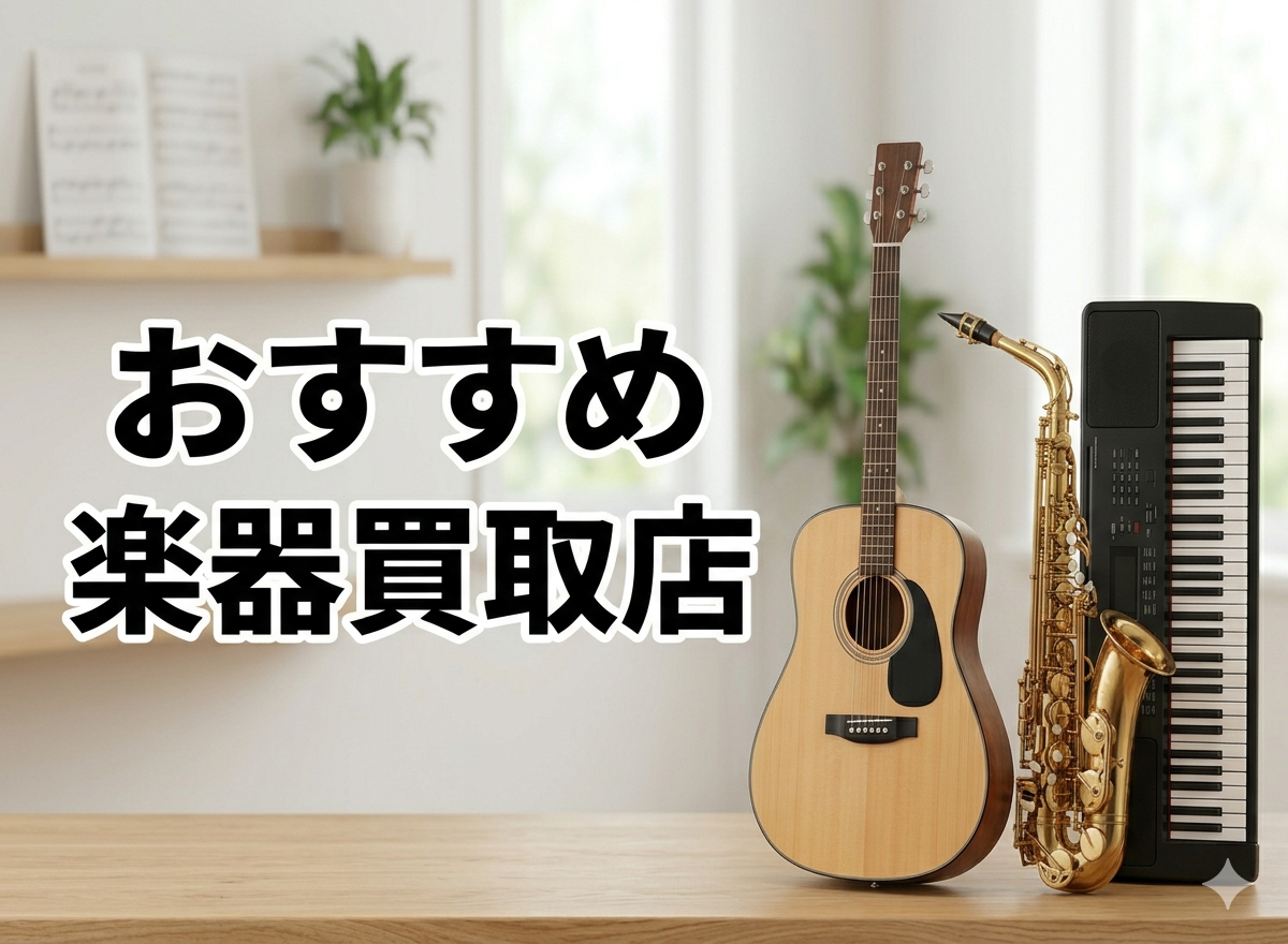 おすすめ楽器買取店を徹底比較！