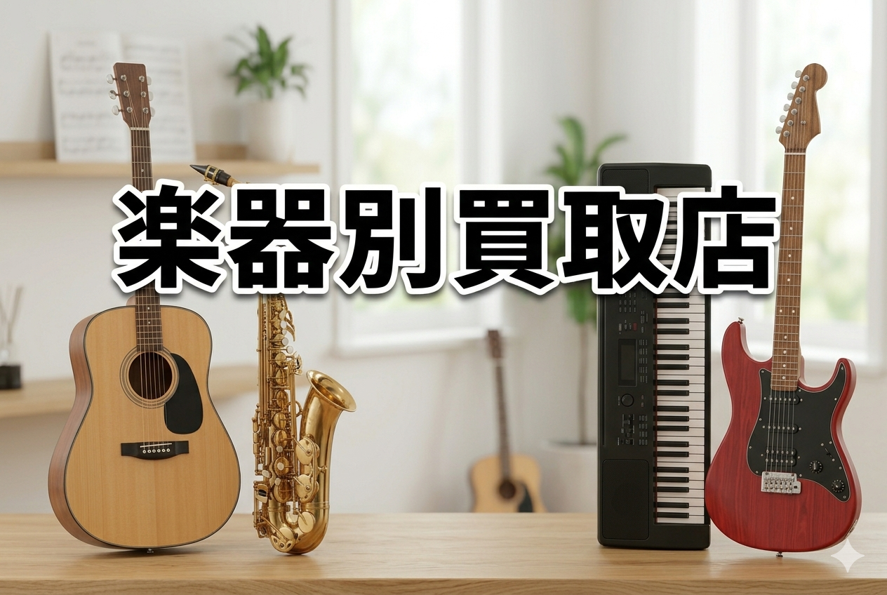 楽器別おすすめ買取店を紹介！